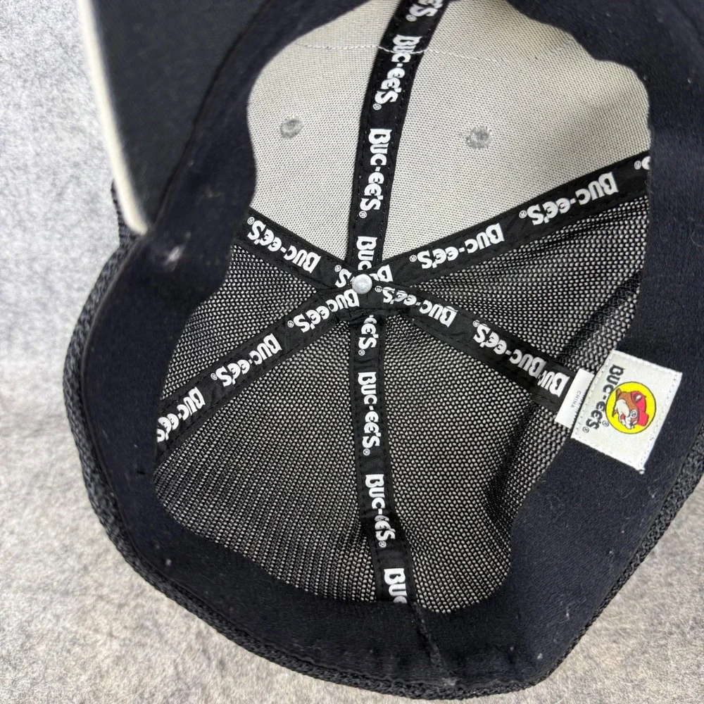 Buc-ees Est 1982 Texas Trucker Hat Proflex Gray Black Mesh Cap L/XL
